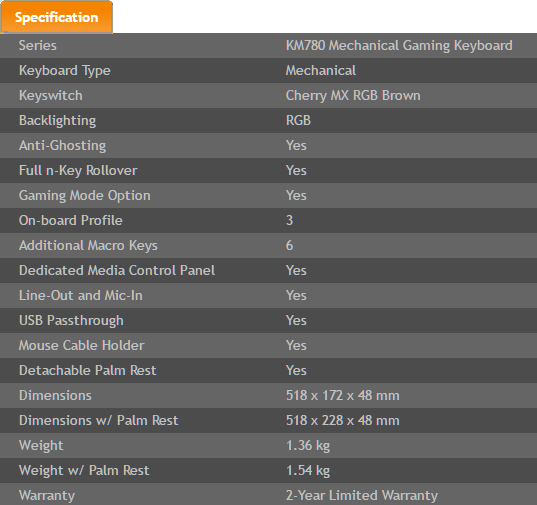 g.skill km780 spec