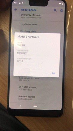 rumour pixel 3xl 4