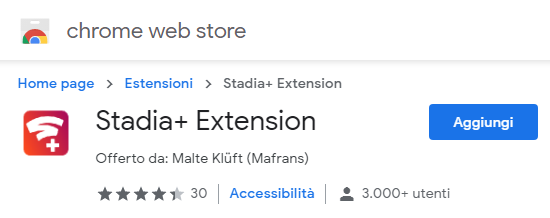 stadia plus extension